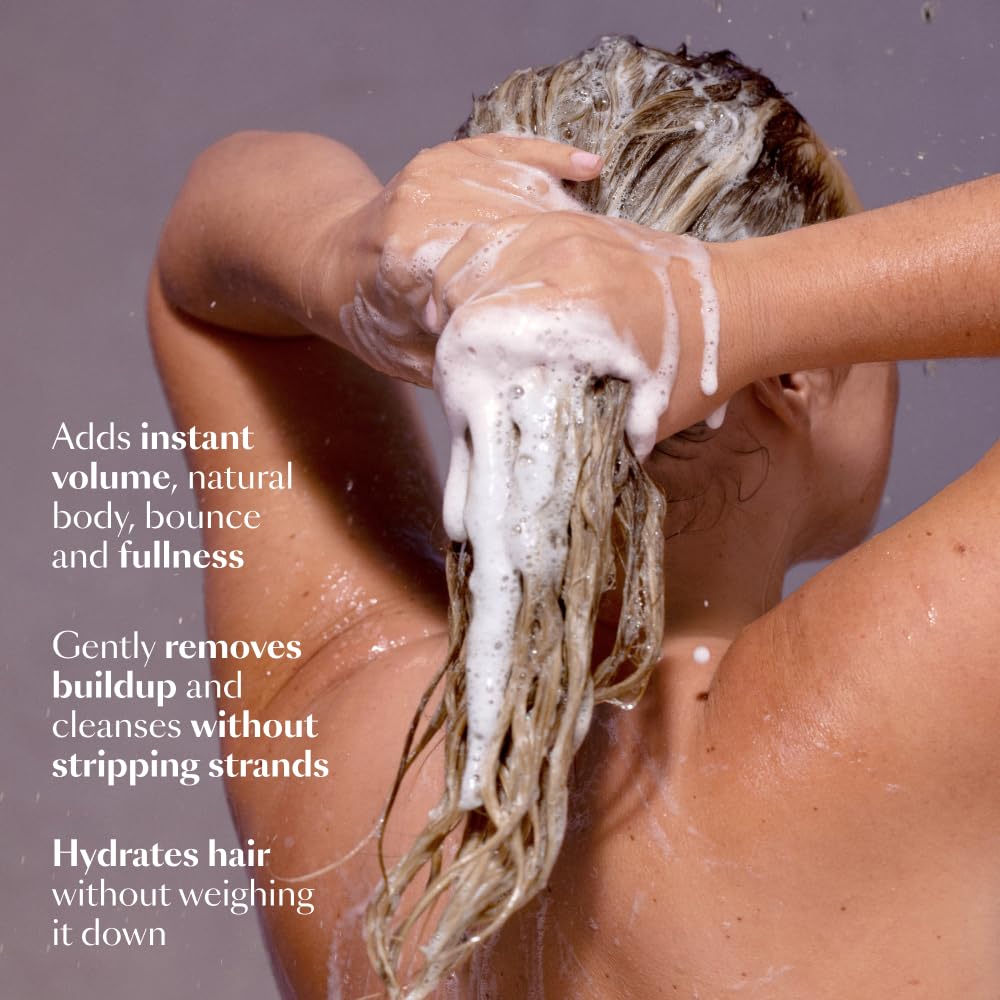 VEGAMOUR UPLIFT shampoo color-safe formula protects color while cleansing