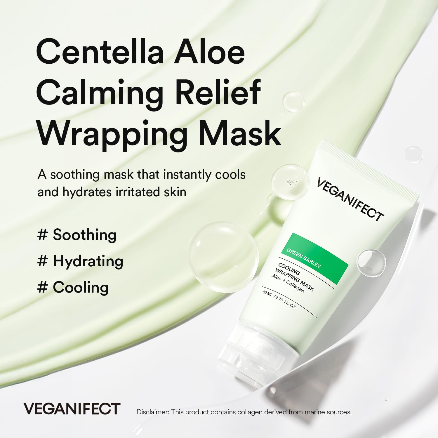 VEGANIFECT Aloe Cica Wrap Mask creamy texture spreads evenly for coverage