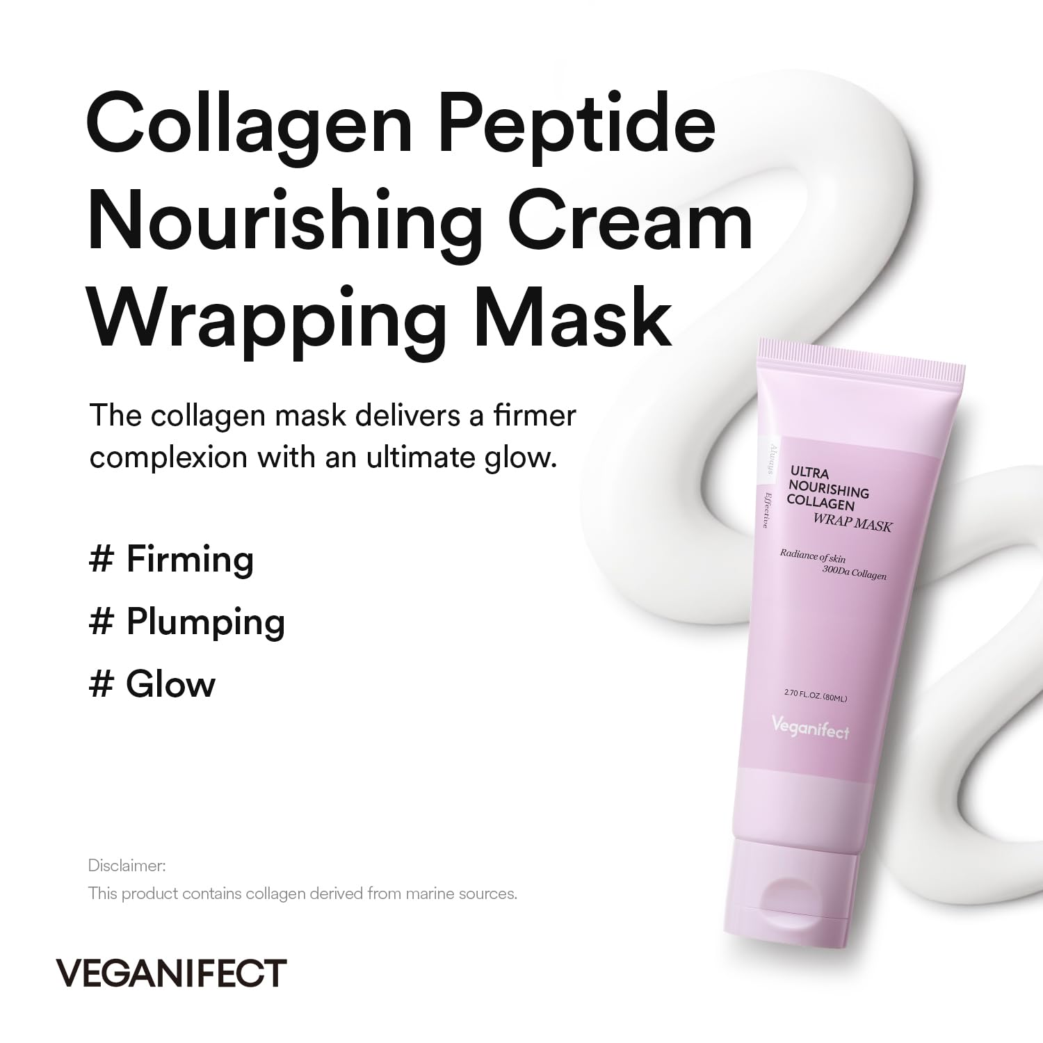 VEGANIFECT cream-to-film formula dries clear for seamless wear.