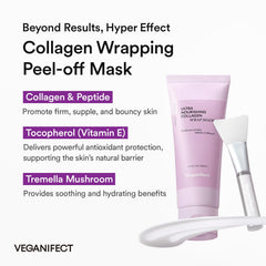 VEGANIFECT hydrolyzed collagen peptides support skin firmness and resilience.