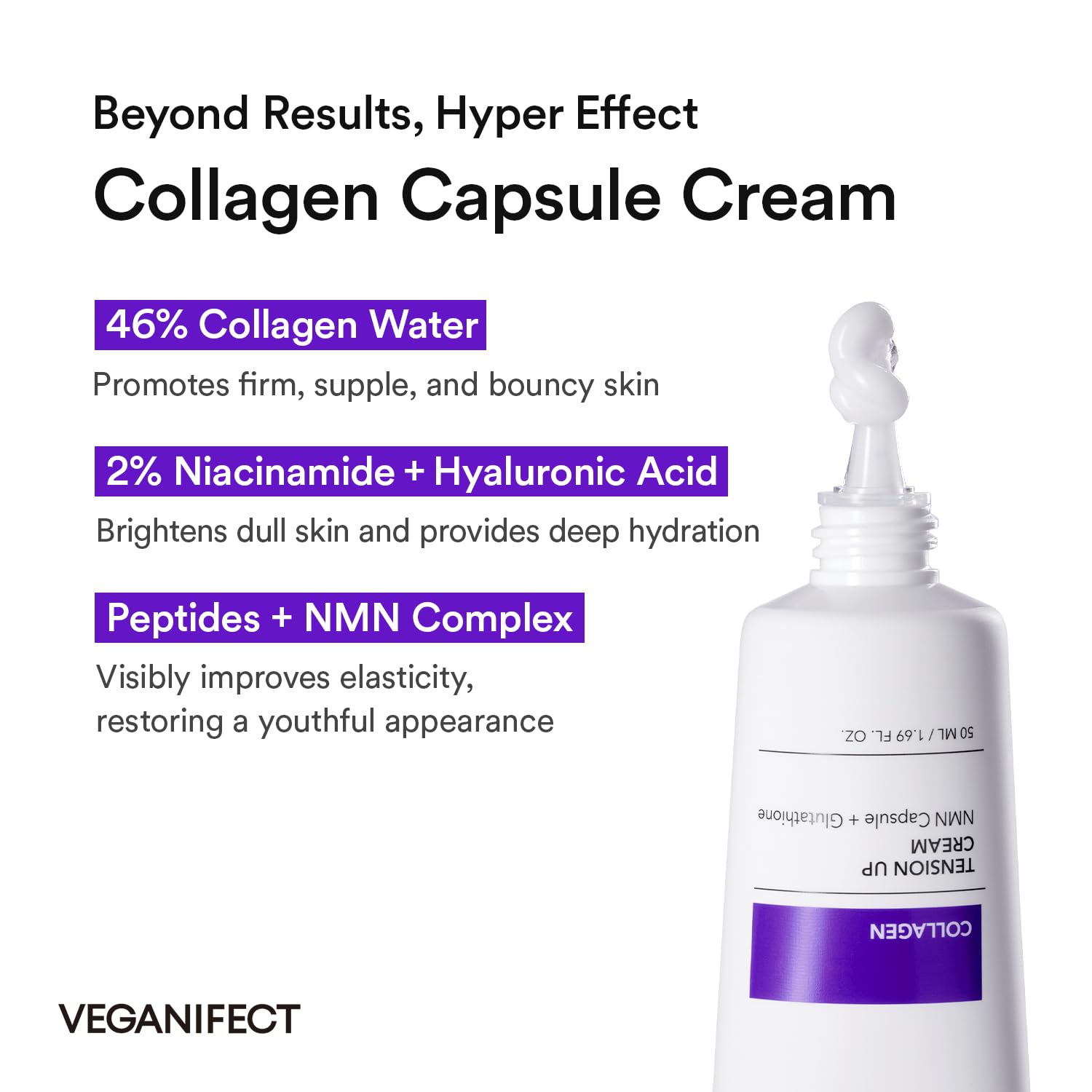 NMN microcapsules bursting to release nourishing actives