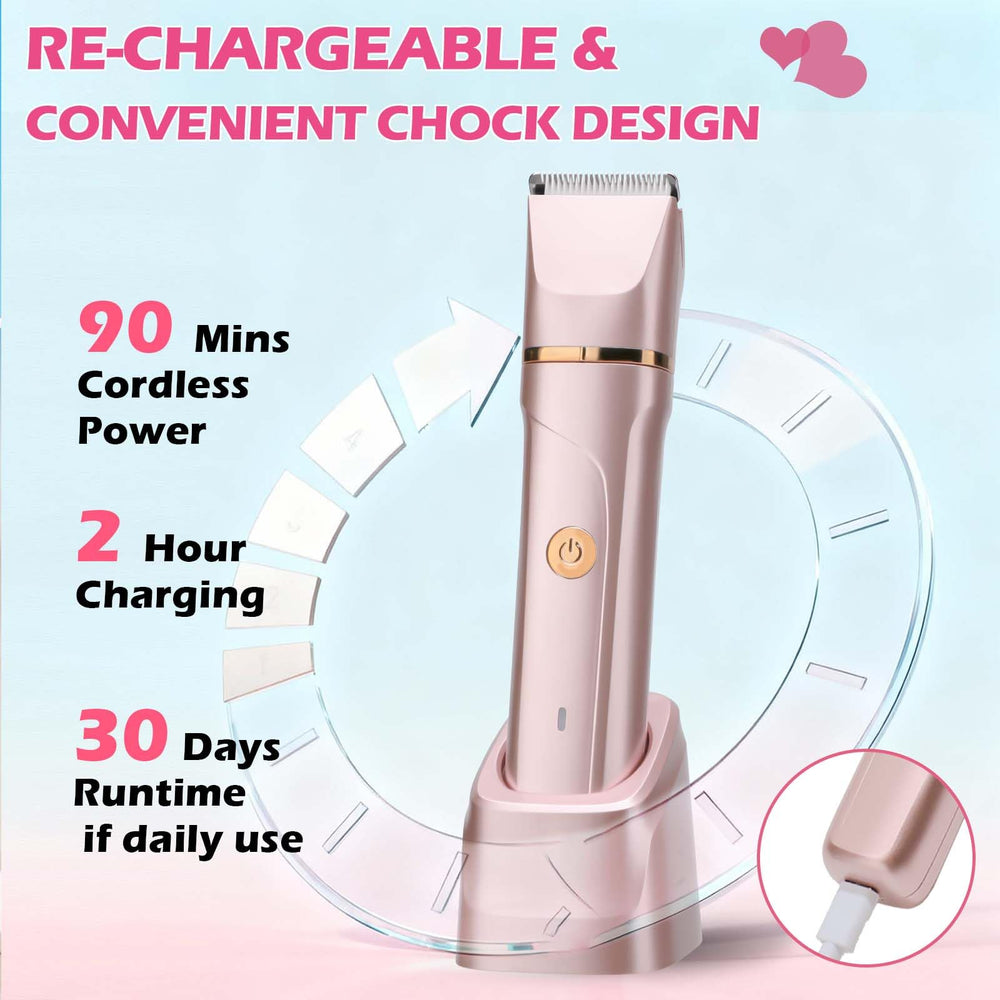 IPX7 waterproof VEGITERIA trimmer for wet or dry use