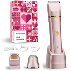 VEGITERIA Bikini Trimmer in rose gold, front view for sleek grooming