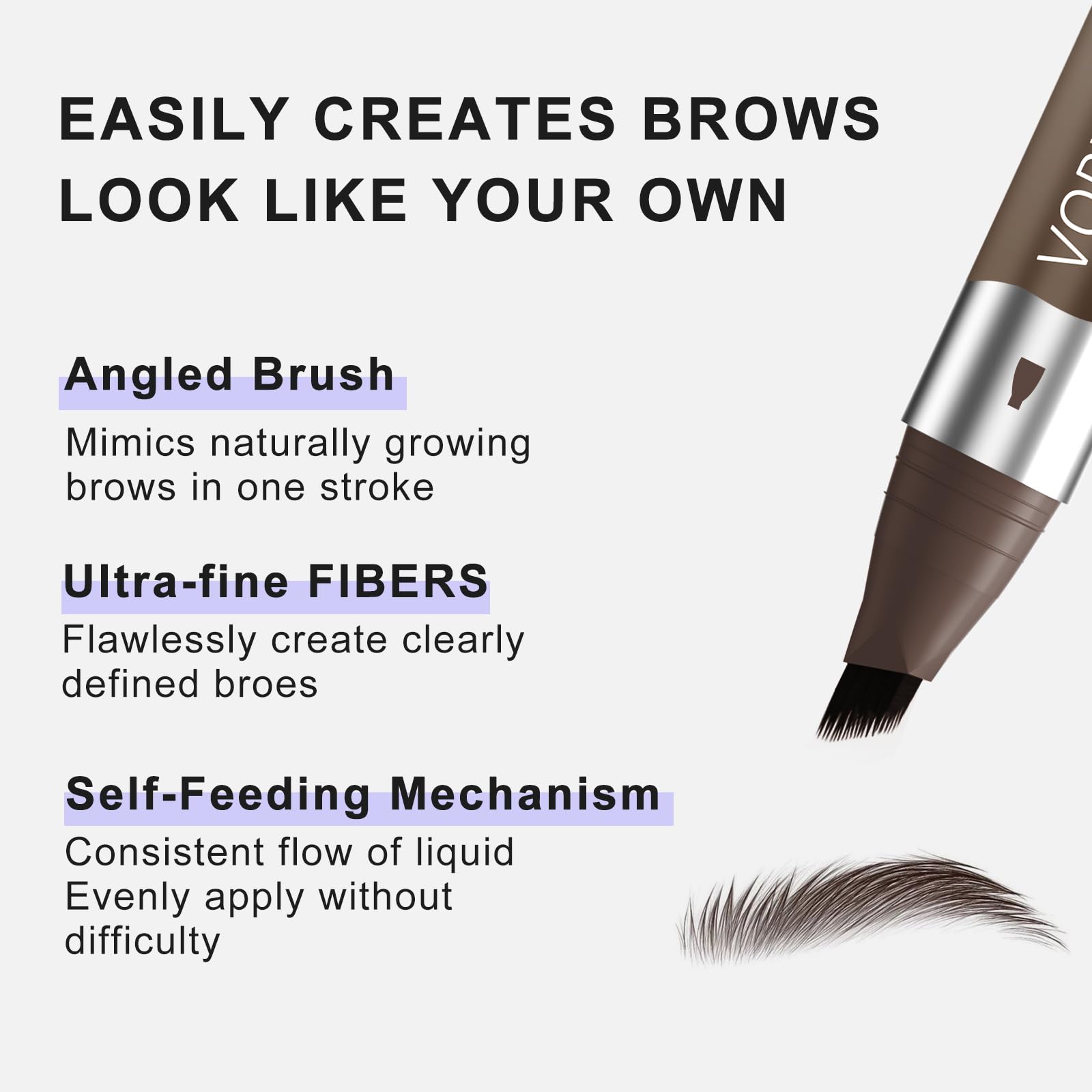 VEIAH eyebrow pen shade-collection brown range suits many looks