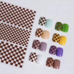 Veibeau checkerboard stickers made with high-quality material for long wear