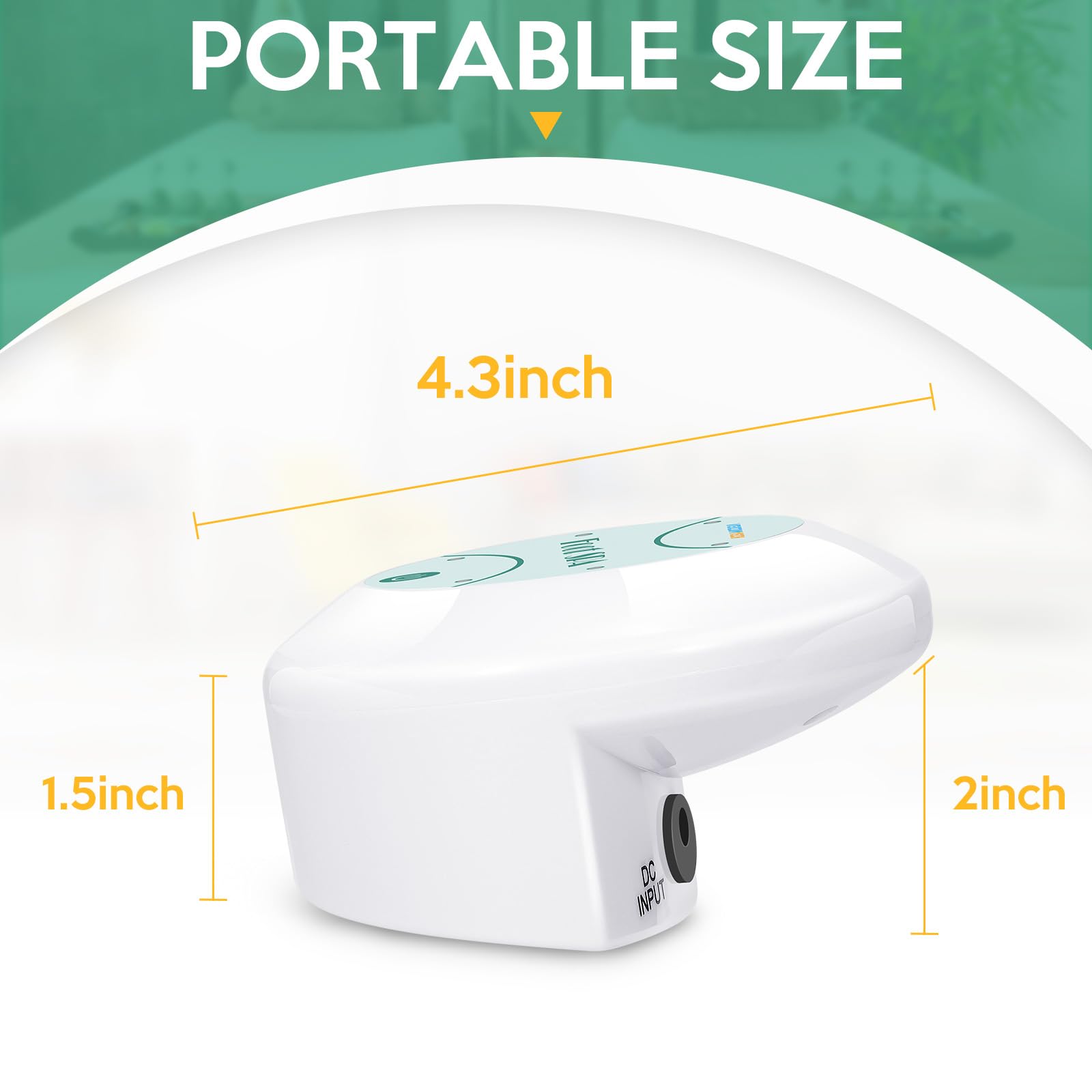 Veicomtech Ionic Foot Bath in a cozy home spa setup for daily use
