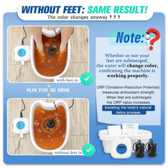 Veicomtech Upgrade Ionic Foot Bath compact unit fits small spaces
