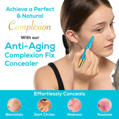 Veil Cosmetics Complexion Fix Concealer under eye application brightens tired areas.
