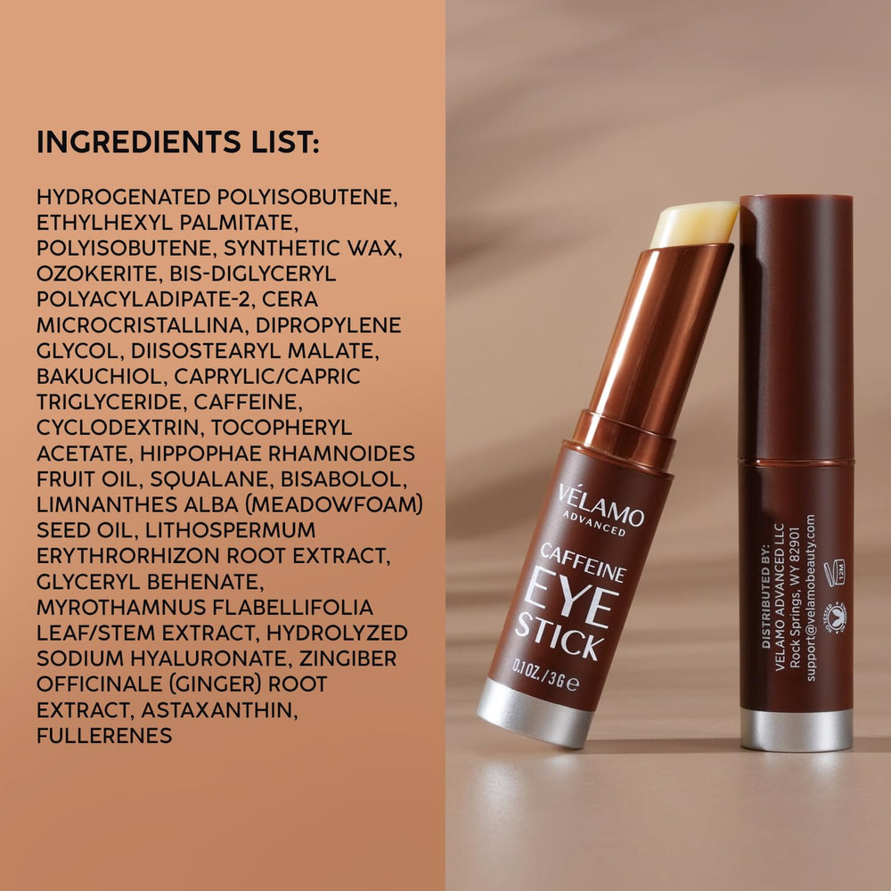 VELAMO ADVANCED caffeine eye stick dermatologist-tested formula
