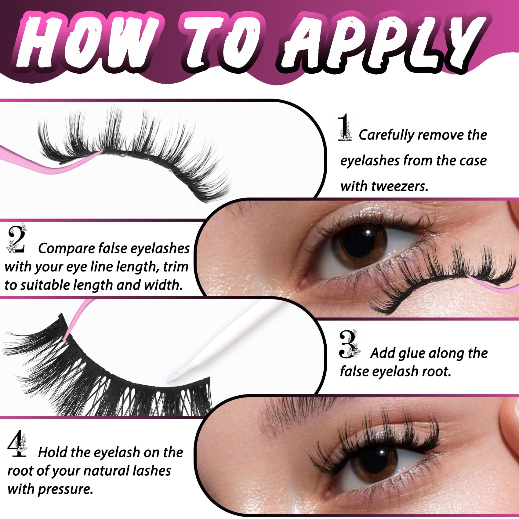 Veleasha 6D multi-layer lashes deliver plush volume