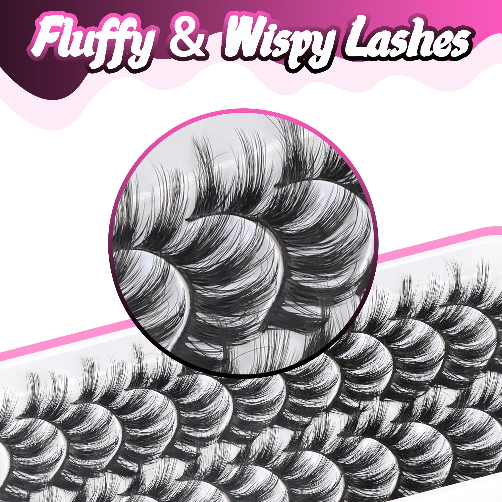 Veleasha criss-cross lashes add natural texture for everyday wear