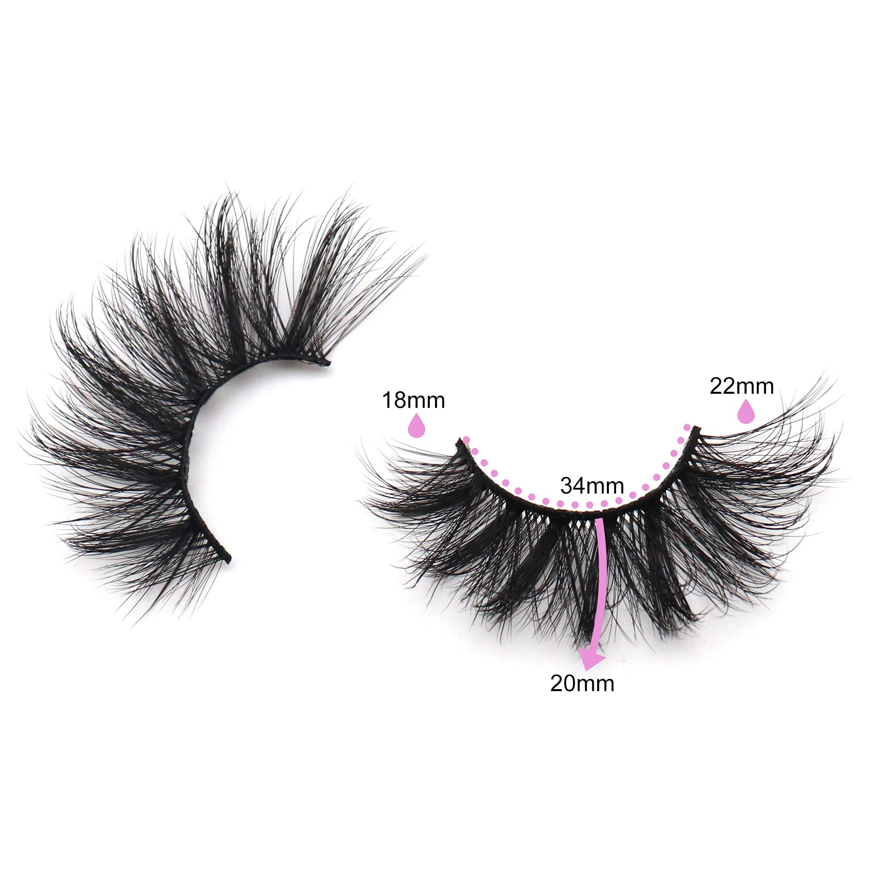 Veleasha easy application false eyelashes help quick, gap-free styling.