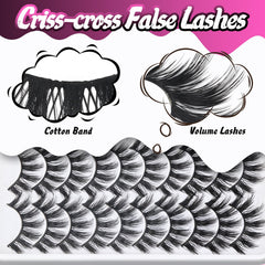 Veleasha faux mink lashes in a 10-pair value pack
