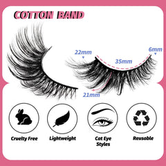 Veleasha faux mink lashes in a wispy style for a natural finish.