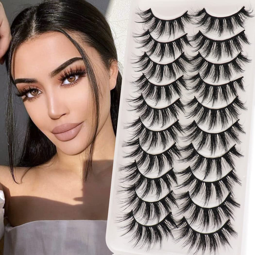 Veleasha fluffy wispy lashes with 3D07 for dramatic daytime looks