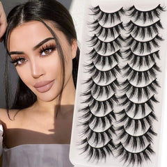 Veleasha fluffy wispy lashes with 3D07 for dramatic daytime looks