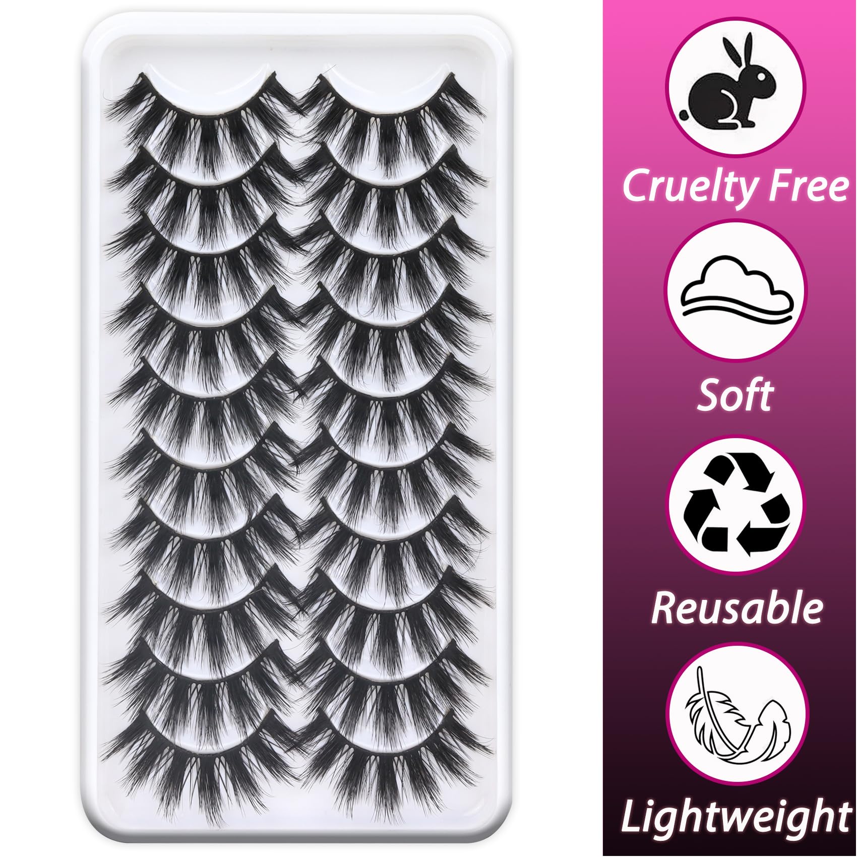 Veleasha handmade cotton band lashes provide comfortable all-day wear