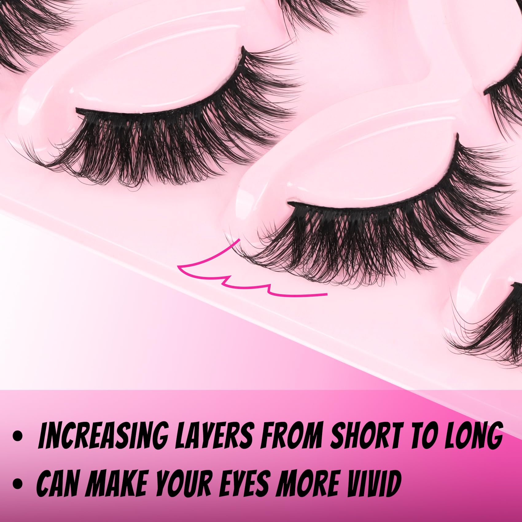 Veleasha KitTwinkle L curl fox eye lashes lift and open the gaze