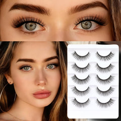 Veleasha Lashes 3D C curl adds dimensional fullness.