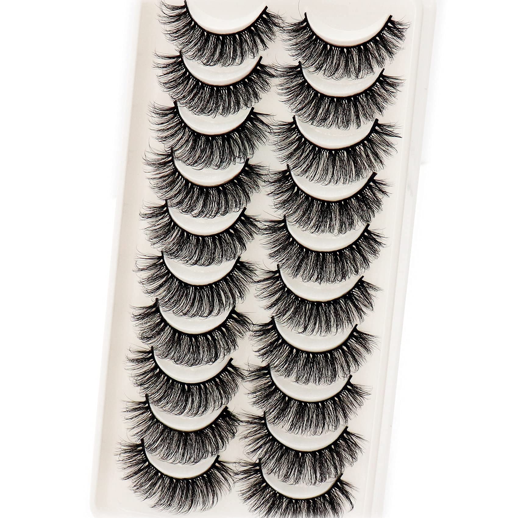 Veleasha Lashes criss-cross faux mink for depth at outer corners