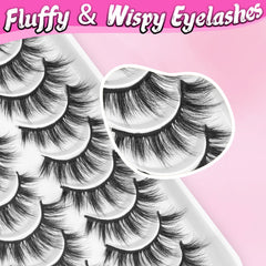 Veleasha Lashes dense volume crisscross adds drama without clumping