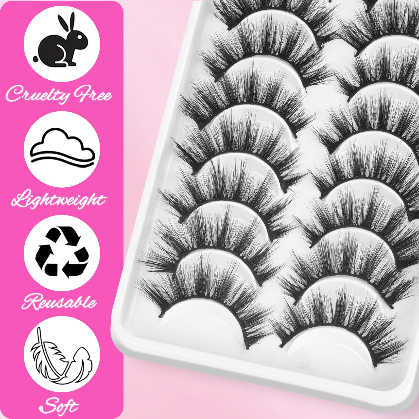 Veleasha Lashes easy-apply band helps lashes sit securely