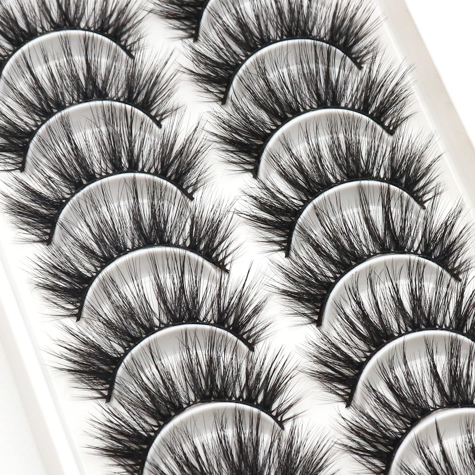 Veleasha Lashes close-up of voluminous criss-cross pattern for dramatic style.