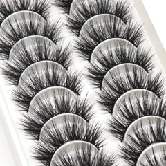 Veleasha Lashes close-up of voluminous criss-cross pattern for dramatic style.