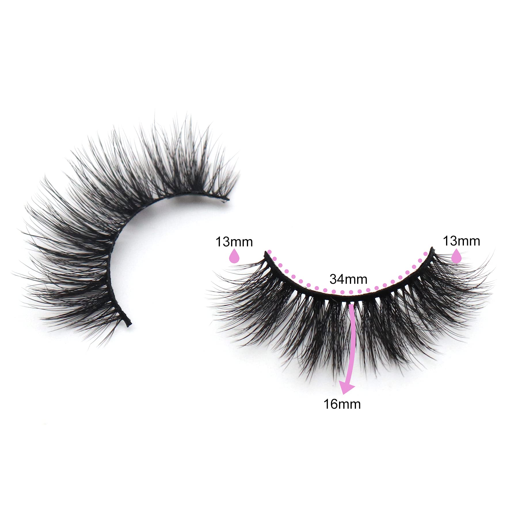 Veleasha Lashes pack image showing 10-pair set for versatile daily looks.
