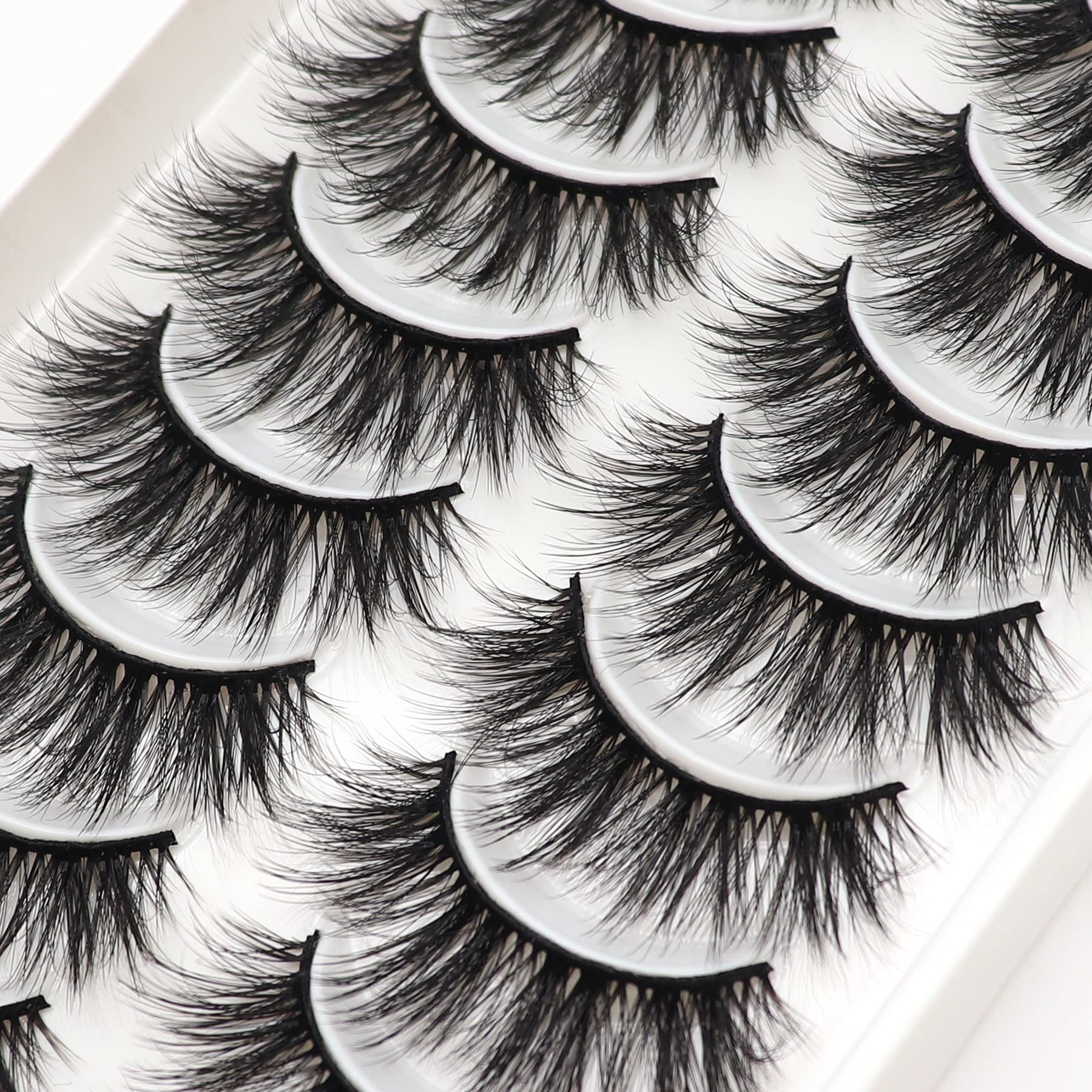 Veleasha Lashes side view showing lightweight band for comfortable wear.