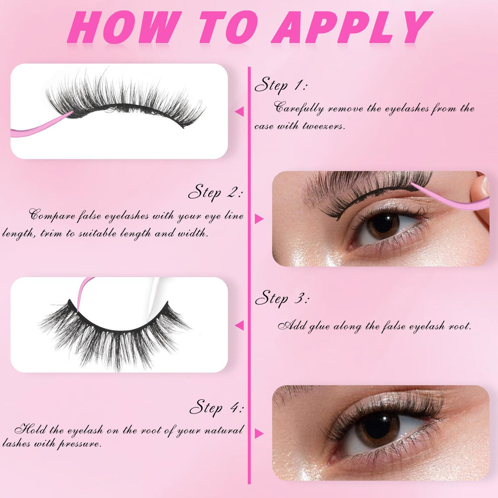 Veleasha Lashes long-lasting curl enhances eye definition