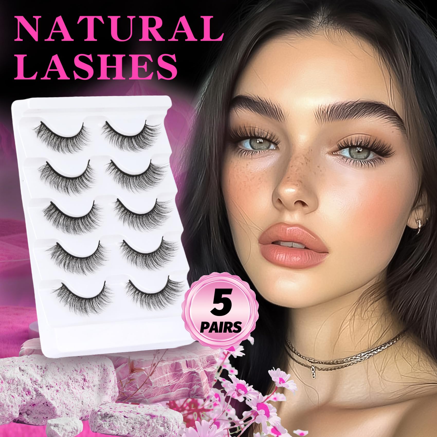 Veleasha Lashes Natural look for everyday elegance.