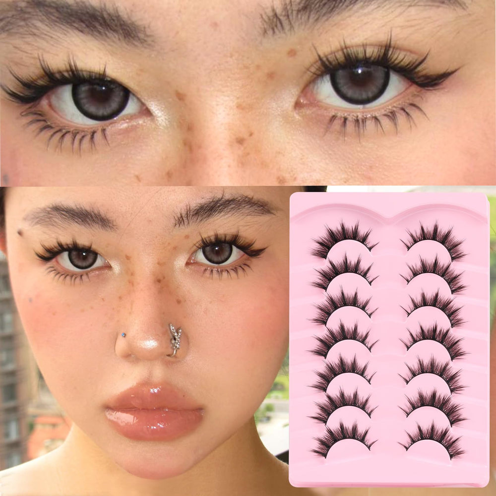 Veleasha Lashes Wispy Natural Look for subtle daily glamour.