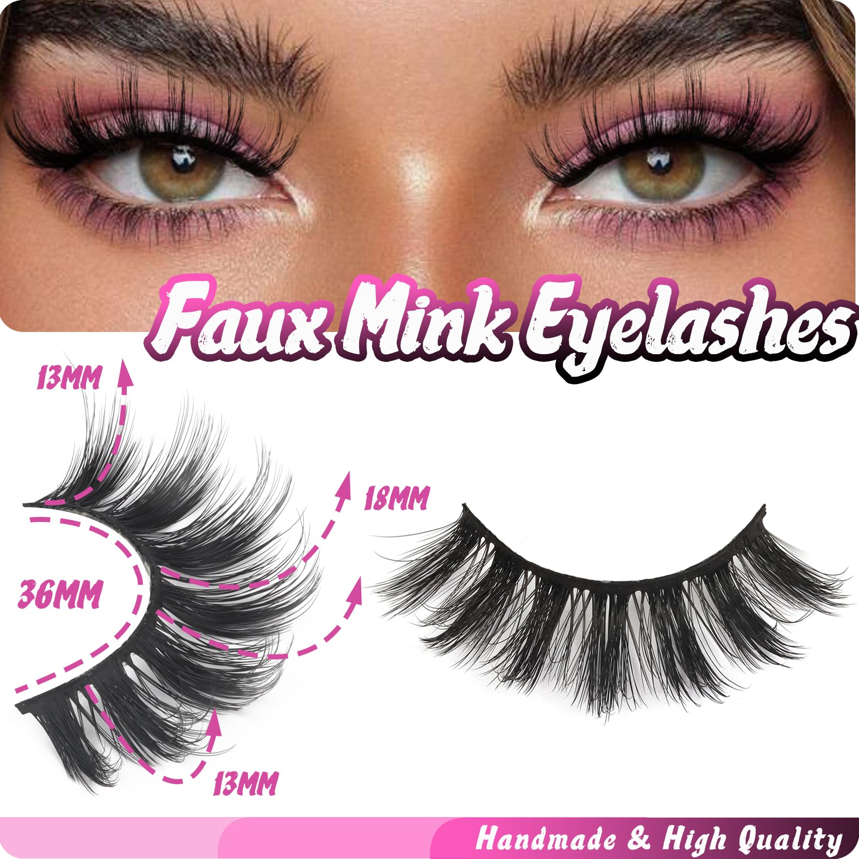Veleasha vegan cruelty-free lashes crafted from synthetic fibers