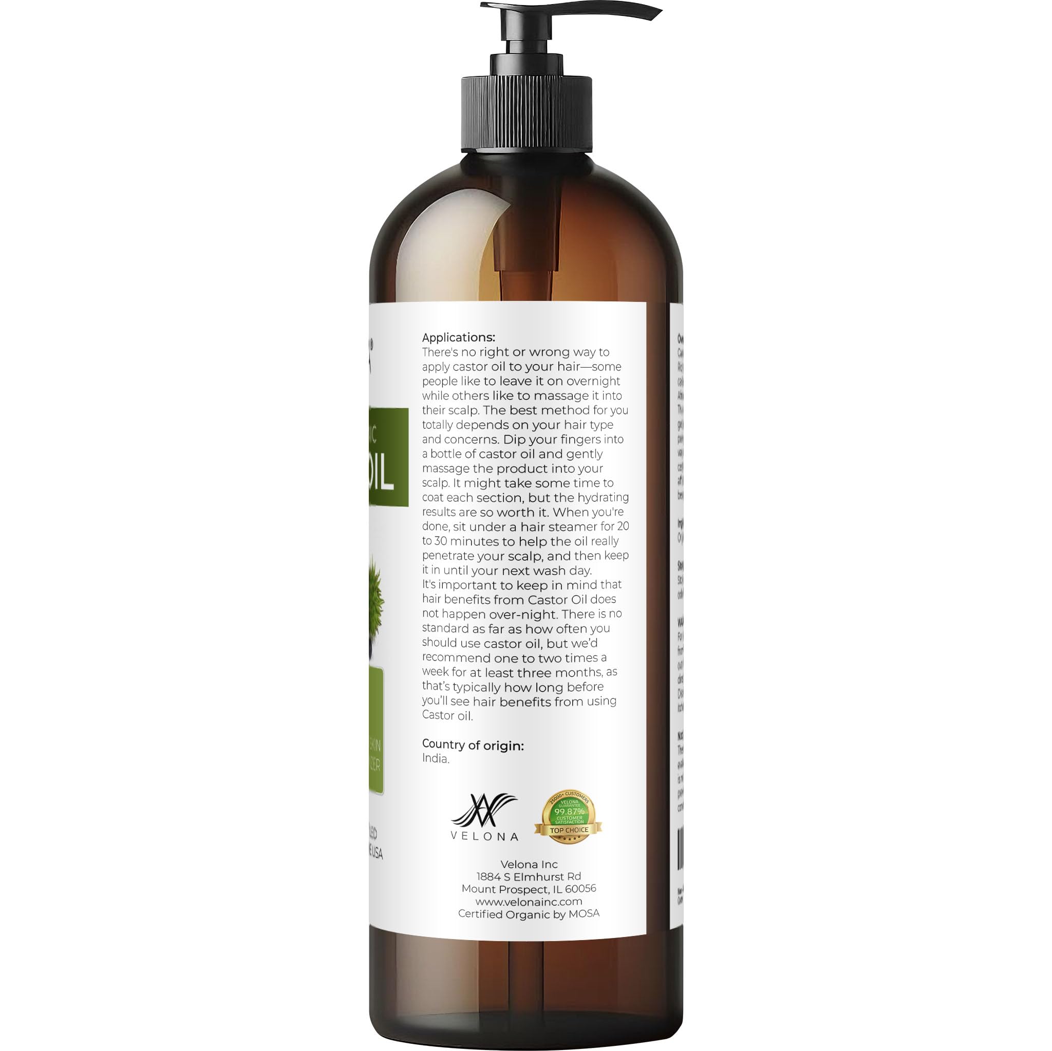 Velona Amla Oil scalp massage conveys soothing moisture and nourishment.