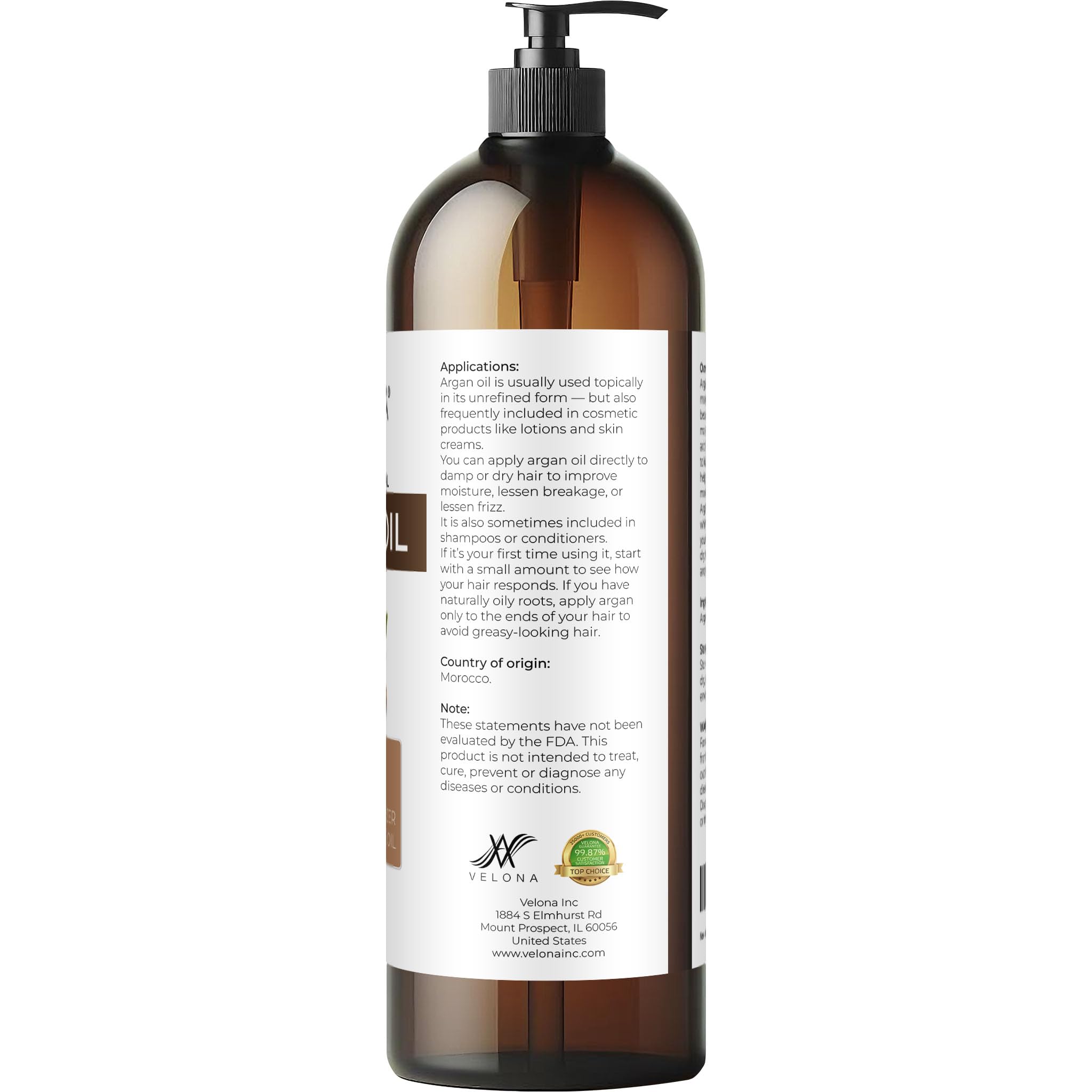Velona Argan Oil used in DIY beauty blends for skin creams.