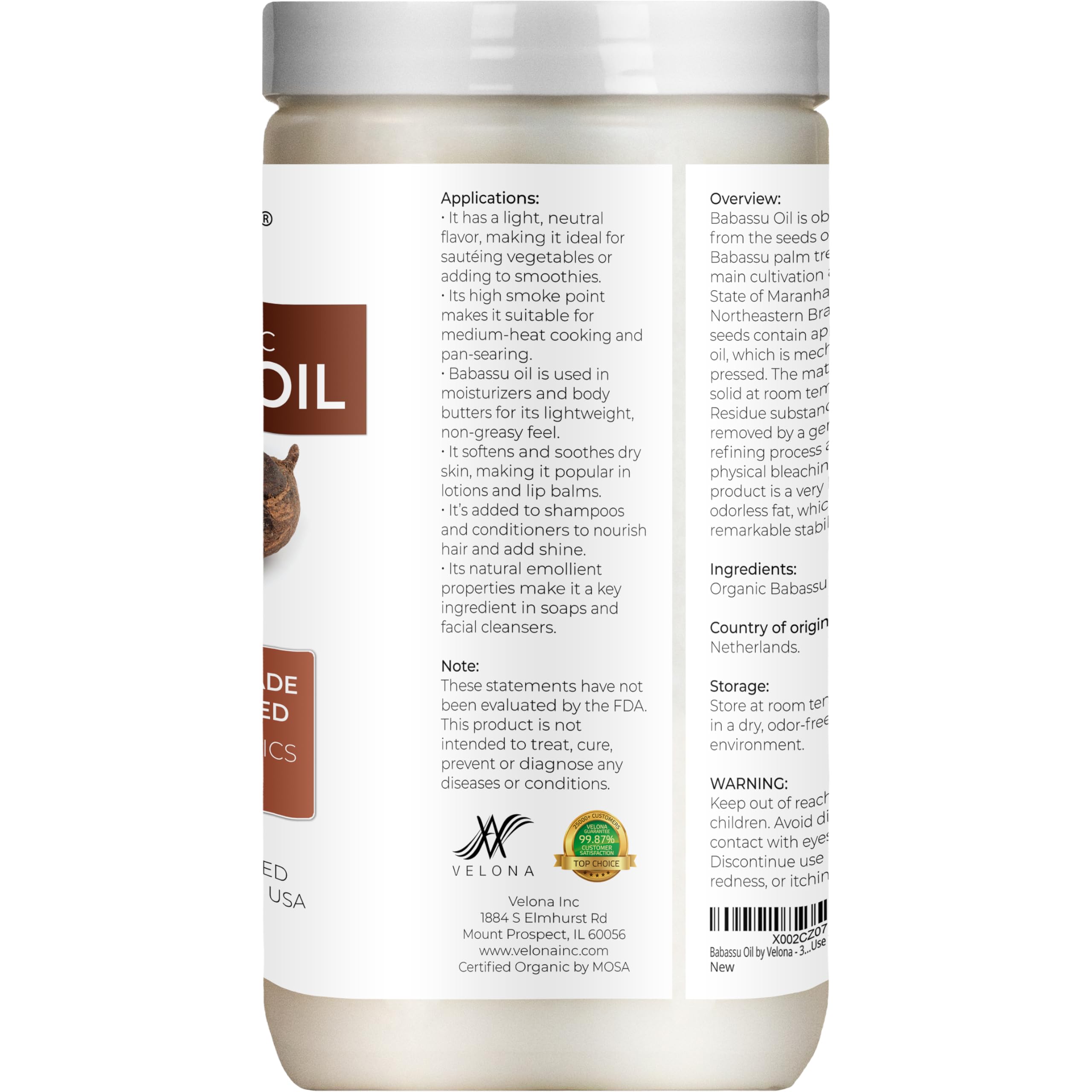 Velona Babassu Oil skin-application soaking in for balanced moisture.