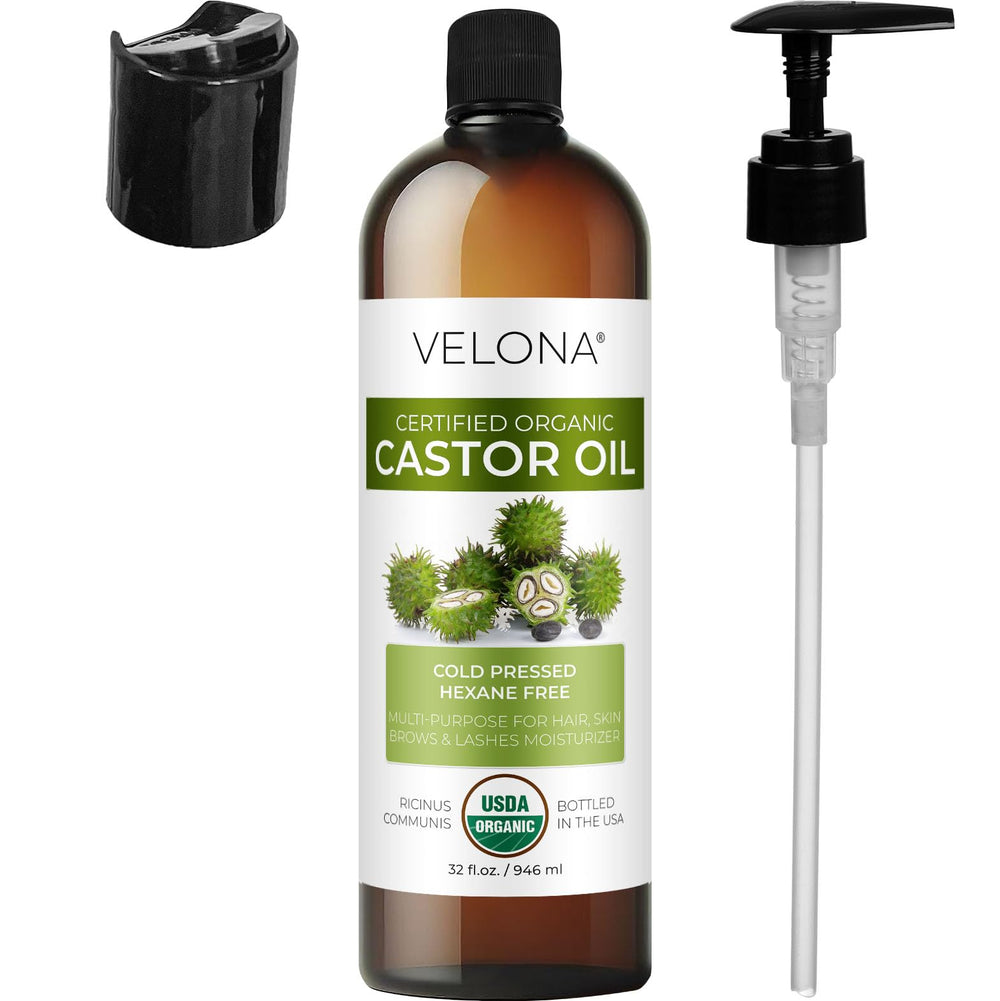 Velona castor oil for DIY beauty blends and makeup removal.