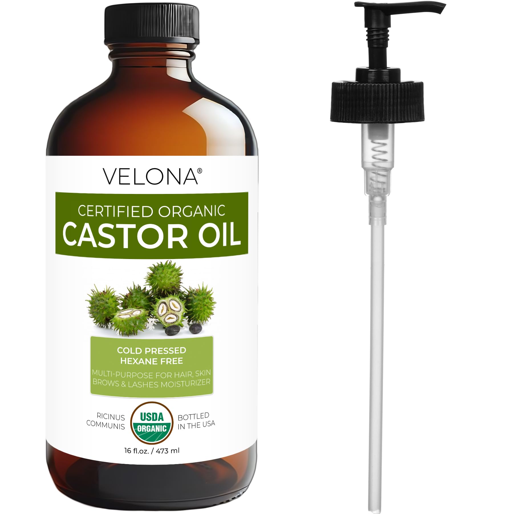 Velona castor oil packaging in a box highlights packaging integrity.