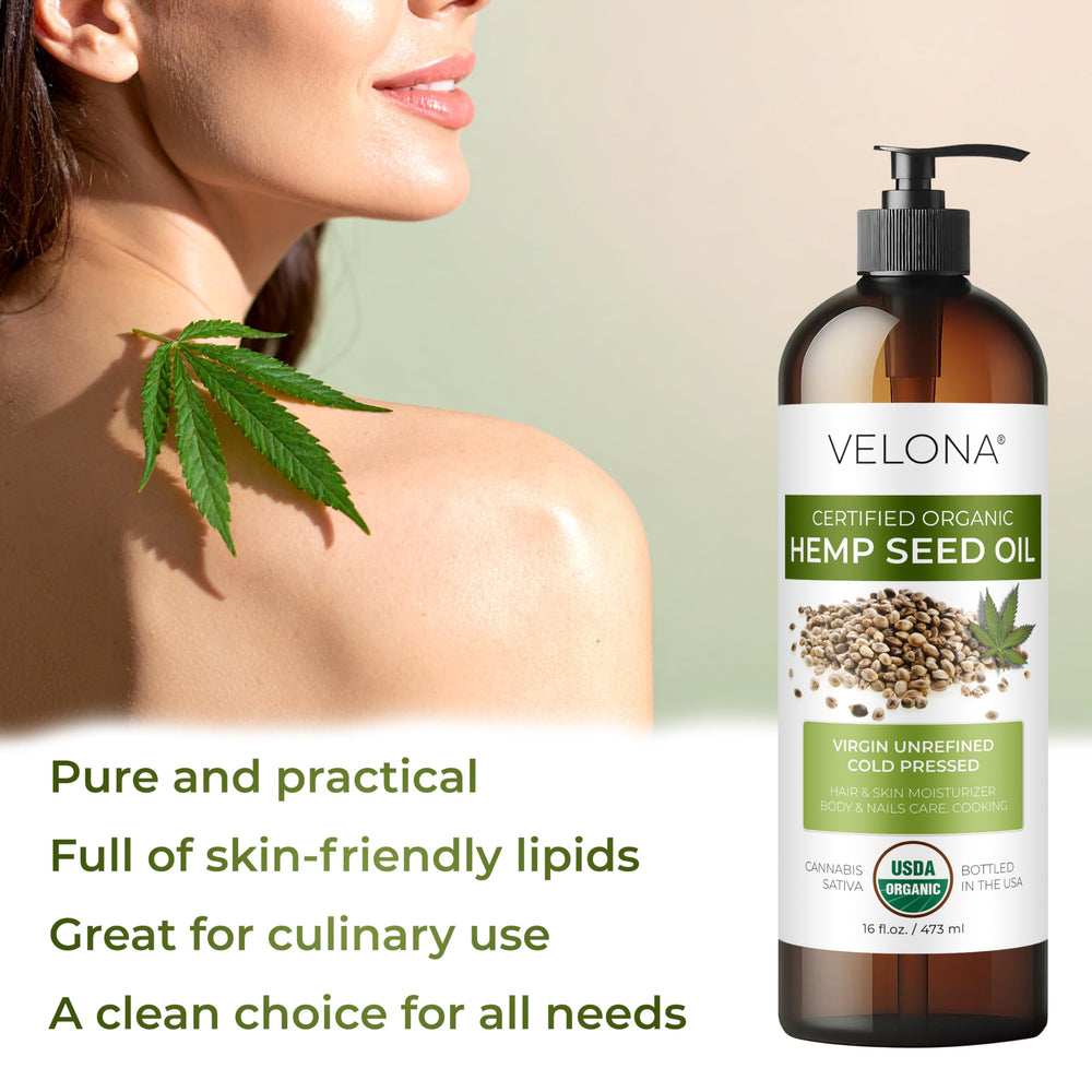 Velona hemp seed oil featured in a salad with earthy flavor notes