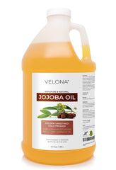 Velona Jojoba Oil 64oz bottle for deep hydration and balanced skin