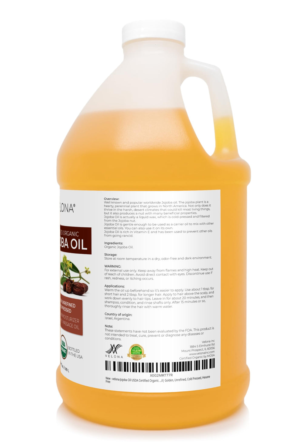 Velona Jojoba Oil hair shine for softness and frizz control
