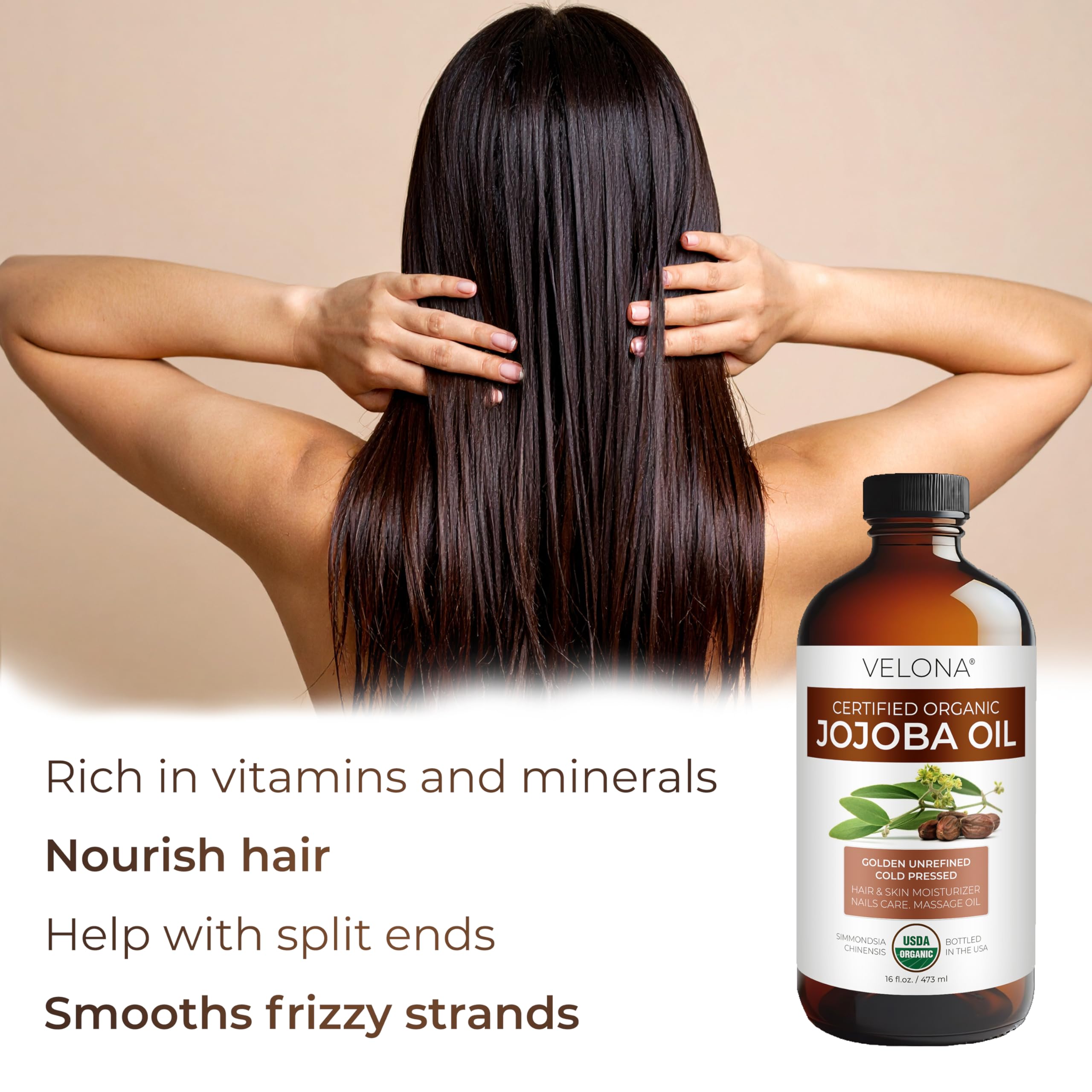 Velona Jojoba Oil gently removes makeup while hydrating skin.
