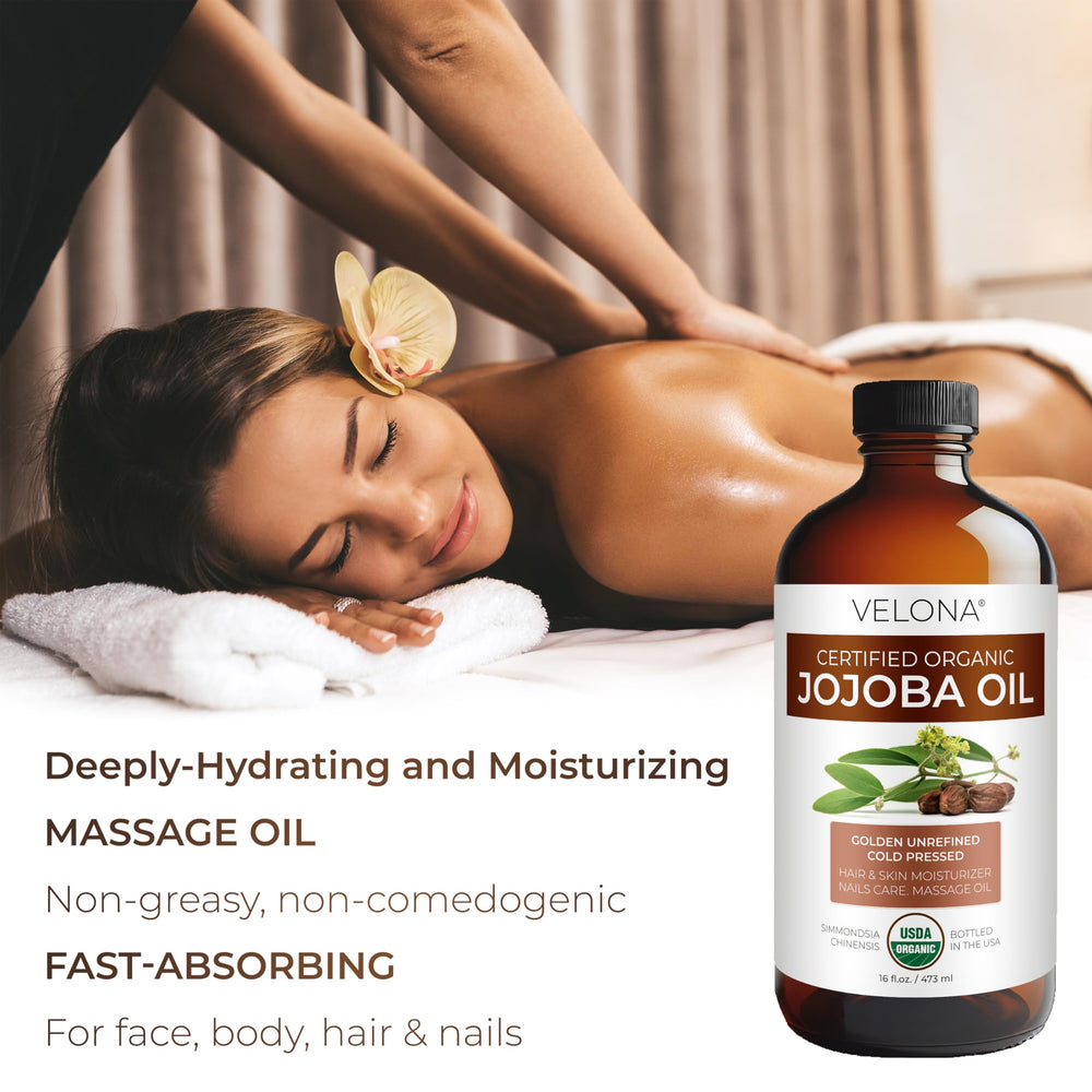 Velona Jojoba Oil nourishes nails and softens cuticles.