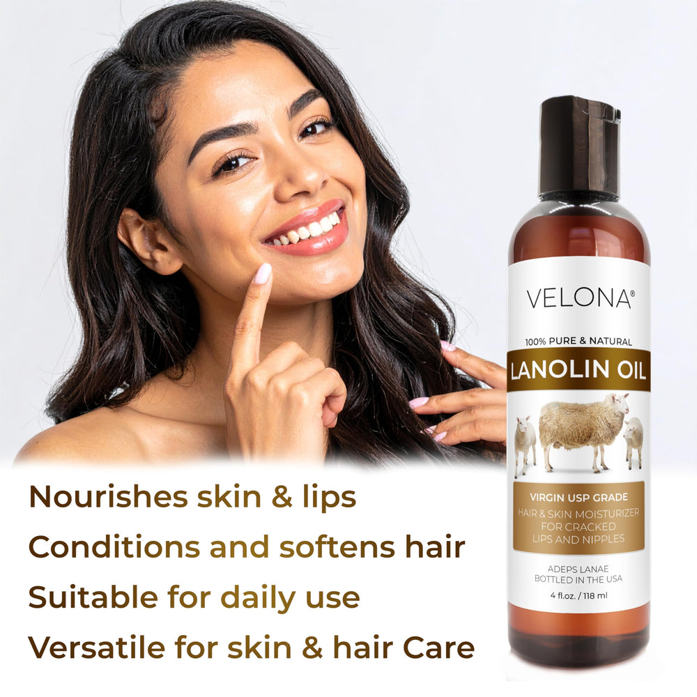Velona Lanolin Oil nipple skin care for gentle nourishment