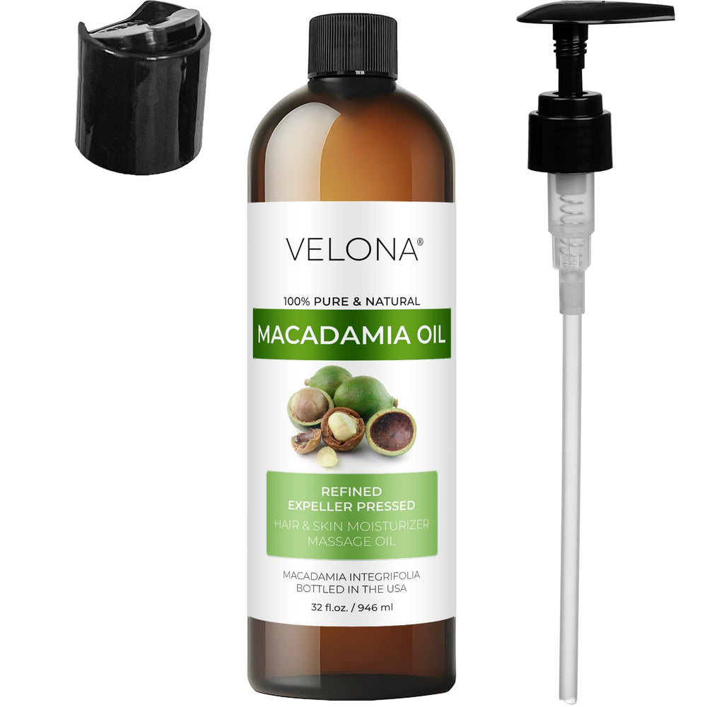 Velona Macadamia Oil dropper ready for DIY skincare blends.