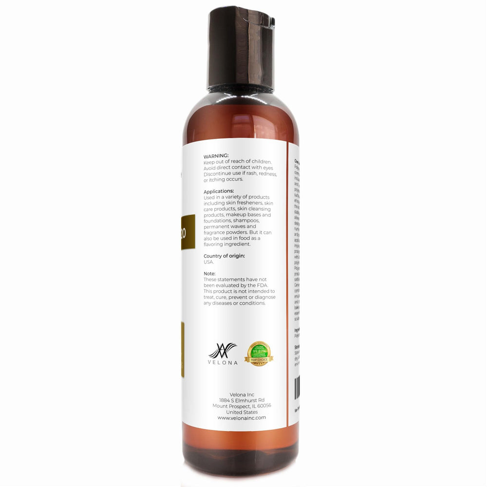 Velona Polysorbate 20 bath product mix; enhances clarity and consistency.