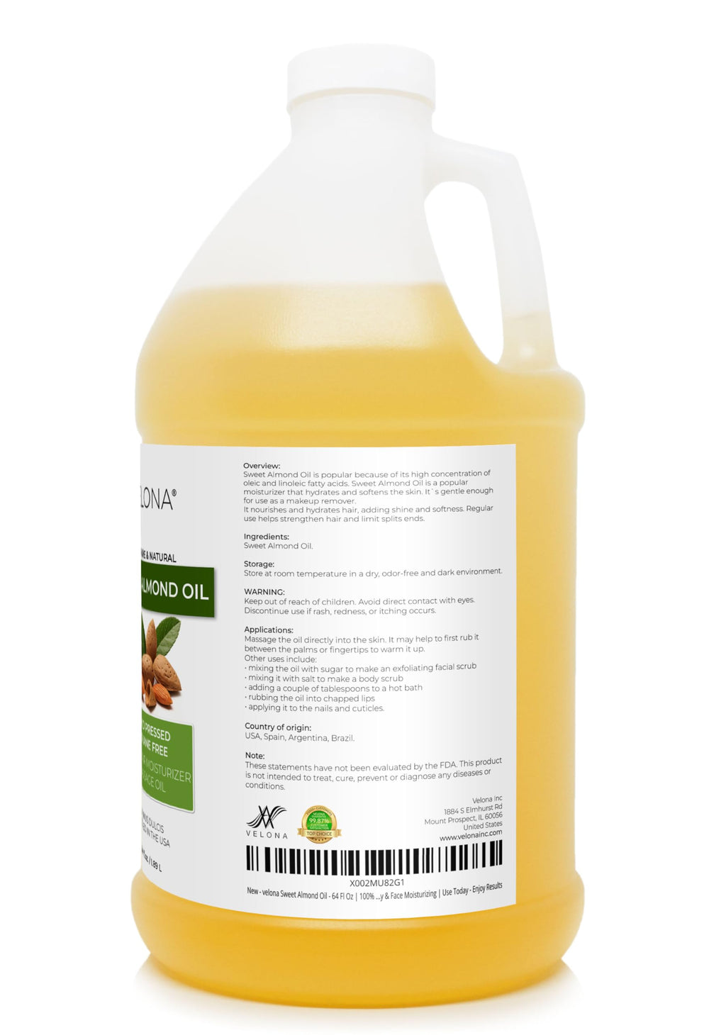 Velona Sweet Almond Oil in a warm bath evokes indulgent relaxation.