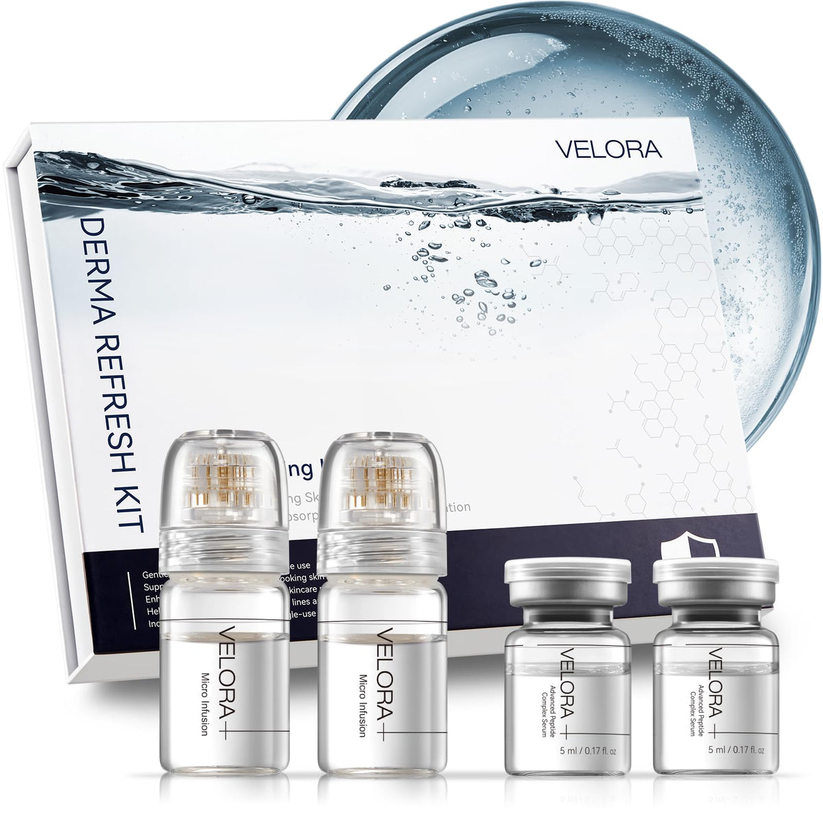 VELORA micro infusion stamp 0.25mm for precise at-home application and hygienic use