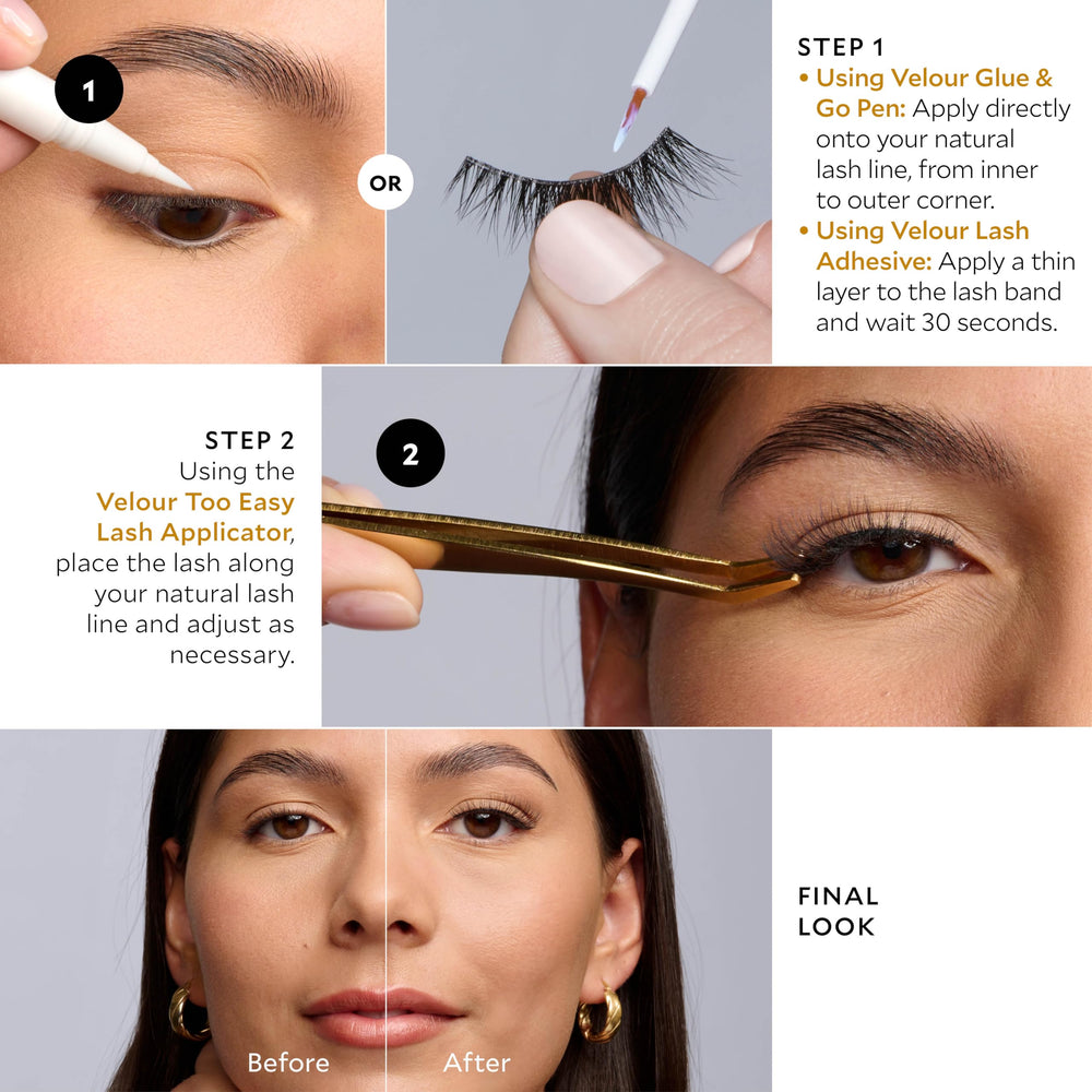 VELOUR Vegan and cruelty-free lashes for guilt-free beauty.
